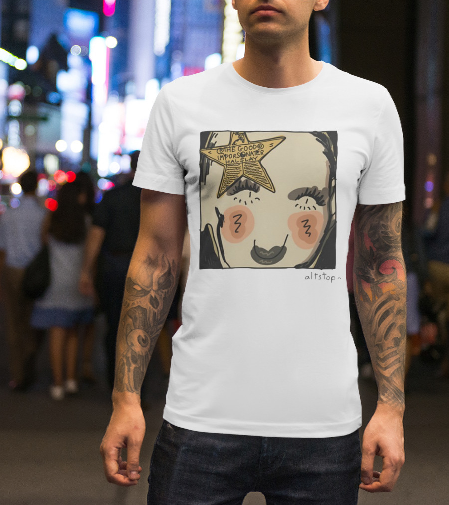The Good Impersonator Halsey Altstop Star Face Sketch T-Shirt