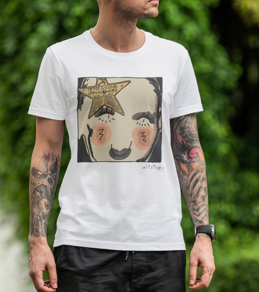 The Good Impersonator Halsey Altstop Star Face Sketch T-Shirt