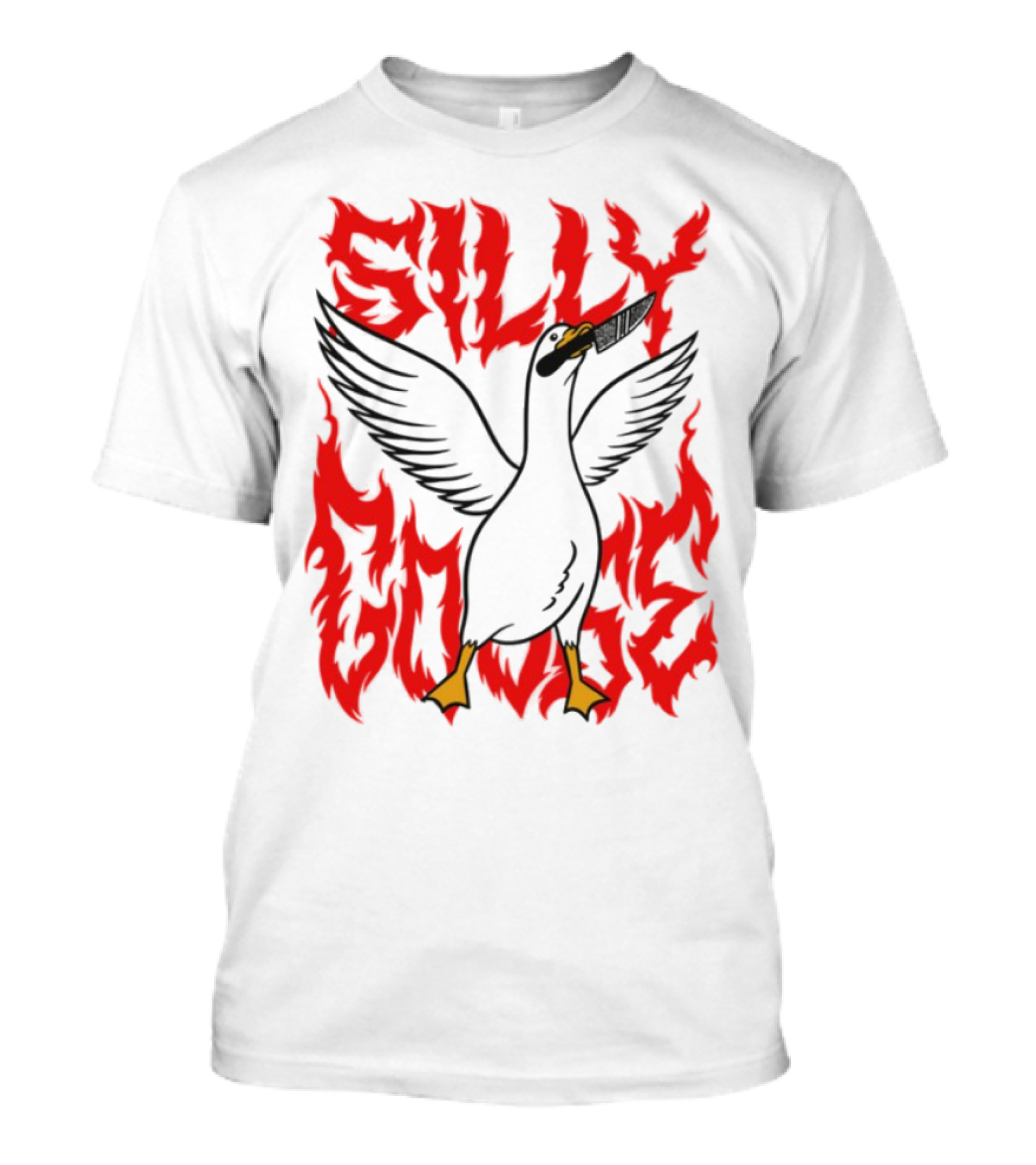 Silly Goose Tragic Girls Flame Style T-Shirt