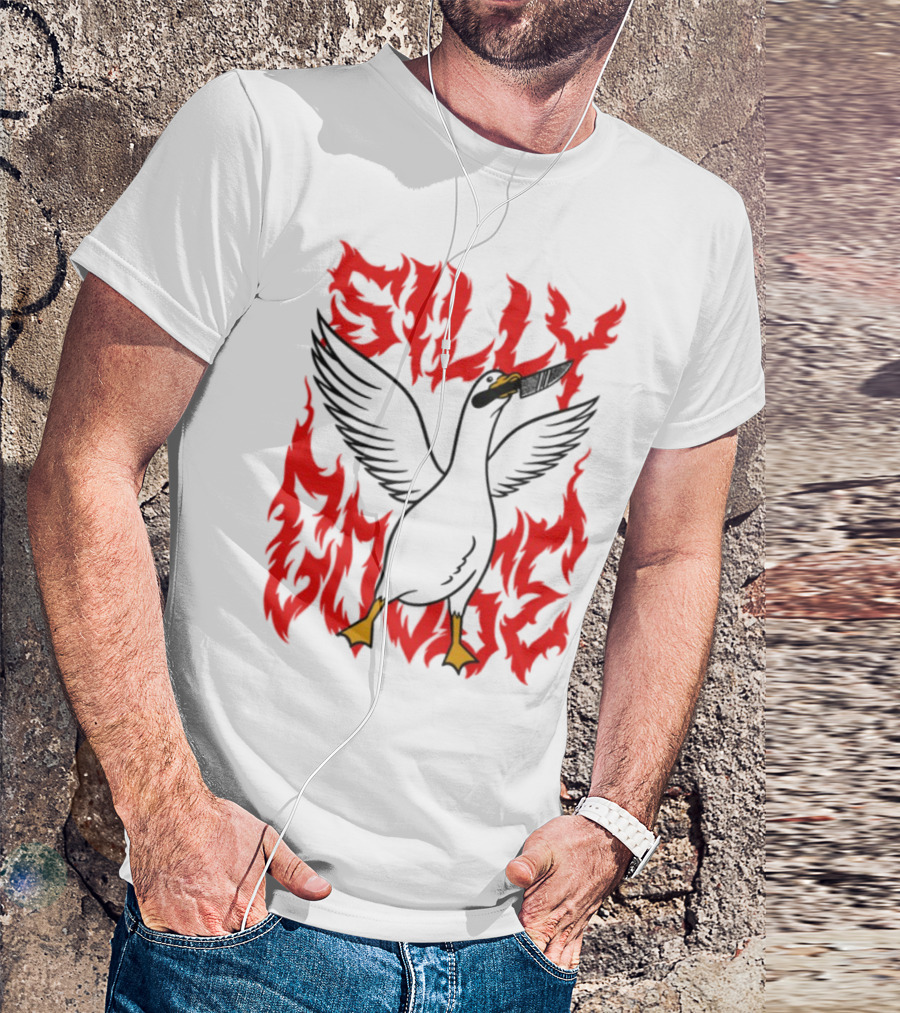 Silly Goose Tragic Girls Flame Style T-Shirt