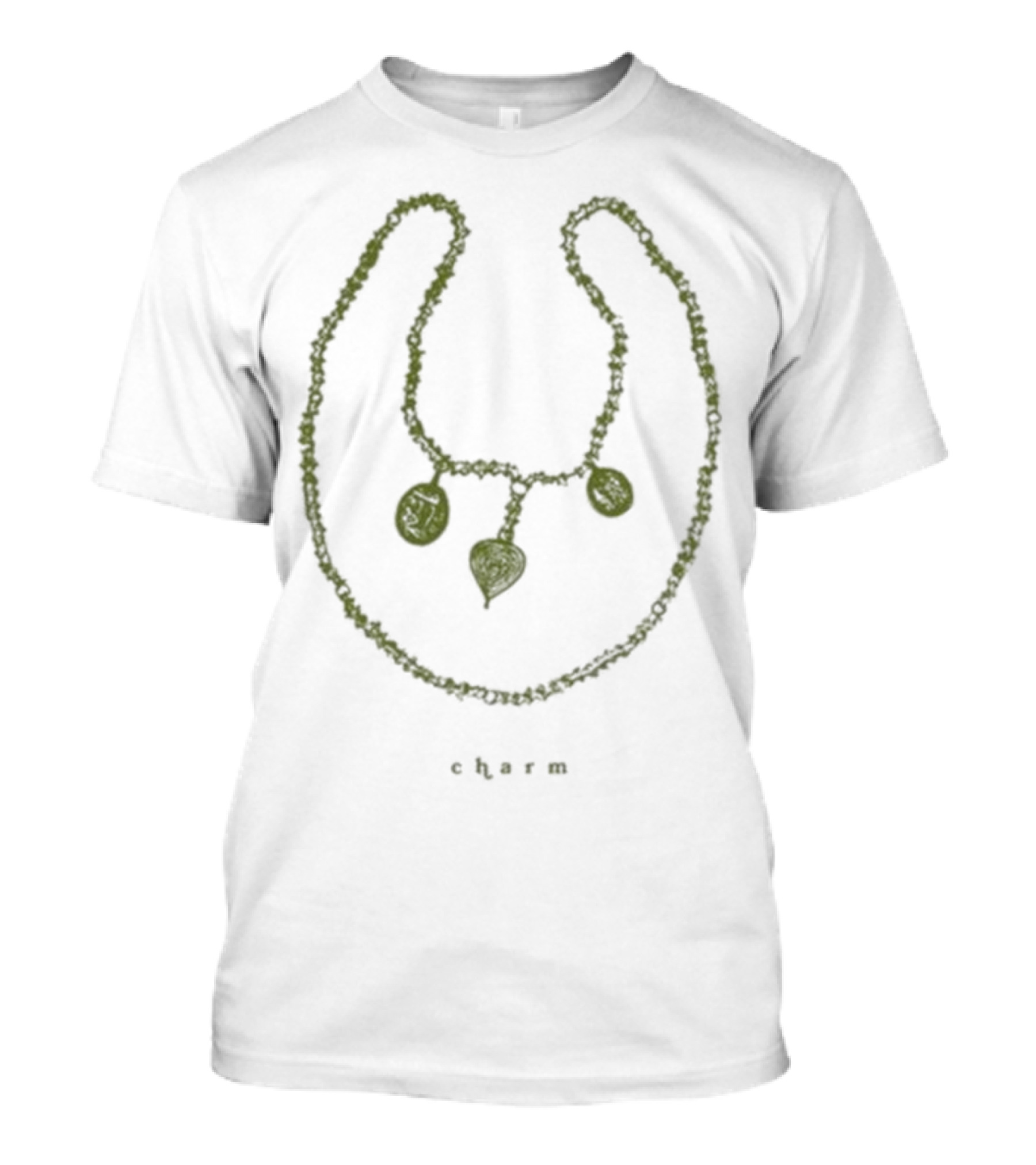 Clairo Charm Necklace Minimalist Chain Pendant T-Shirt
