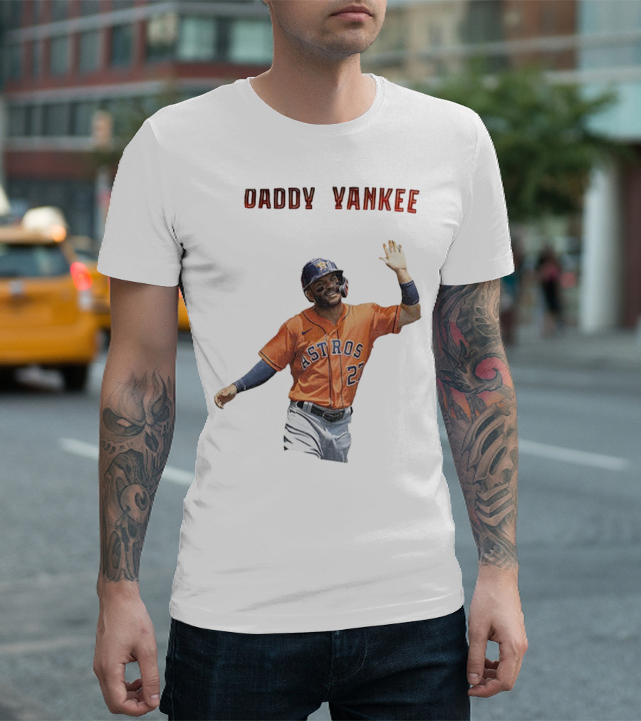 Daddy Yankee Jose Altuve Houston Astros Baseball Star T-Shirt
