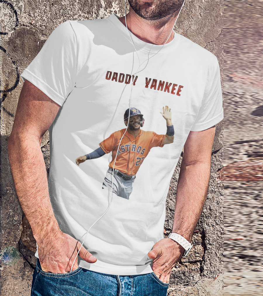 Daddy Yankee Jose Altuve Houston Astros Baseball Star T-Shirt