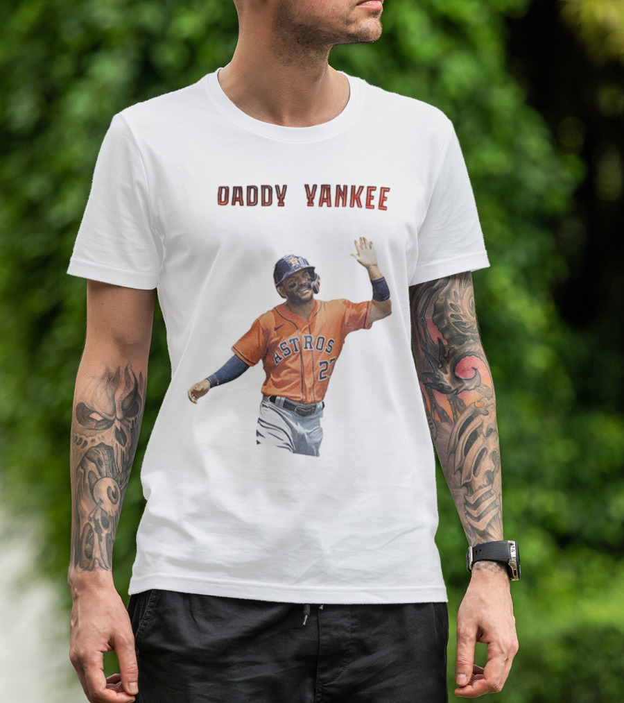 Daddy Yankee Jose Altuve Houston Astros Baseball Star T-Shirt