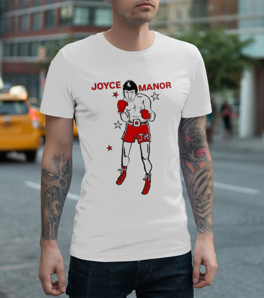 Joyce Manor JM Boxer With Red Gloves And Stars T-Shirt