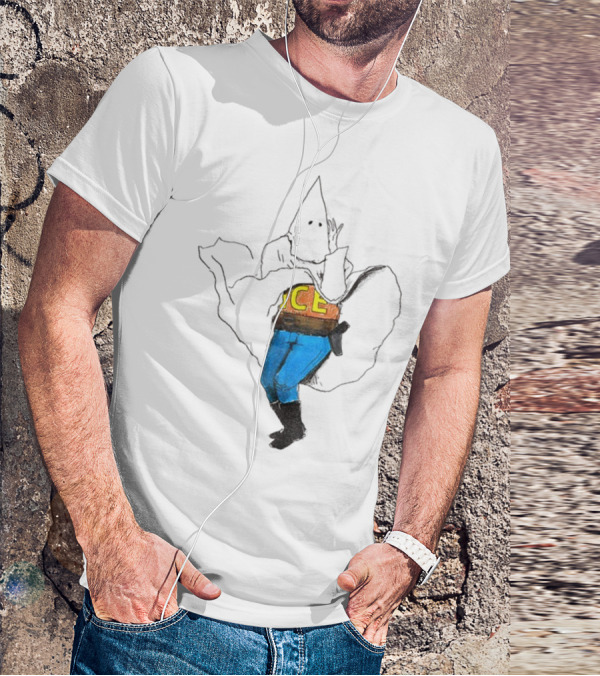KKK ICE Satirical Commentary Political Statement T-Shirt