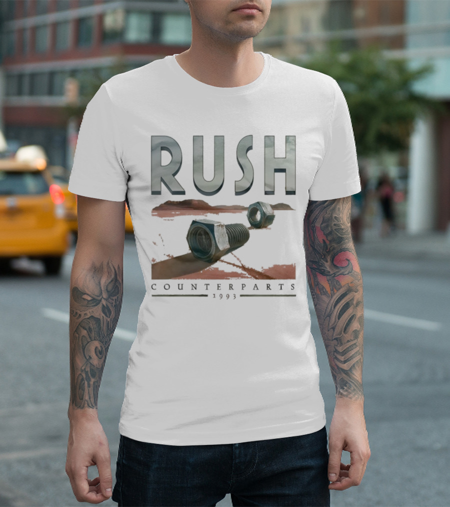 Rush Counterparts 1993 Desert Album Art T-Shirt