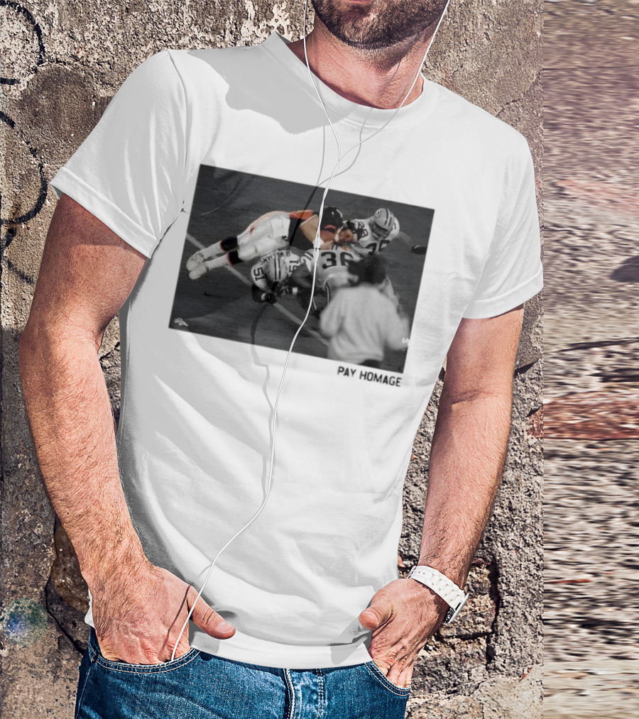 Denver Broncos John Elway Ash Pay Homage Iconic Football Moment T-Shirt