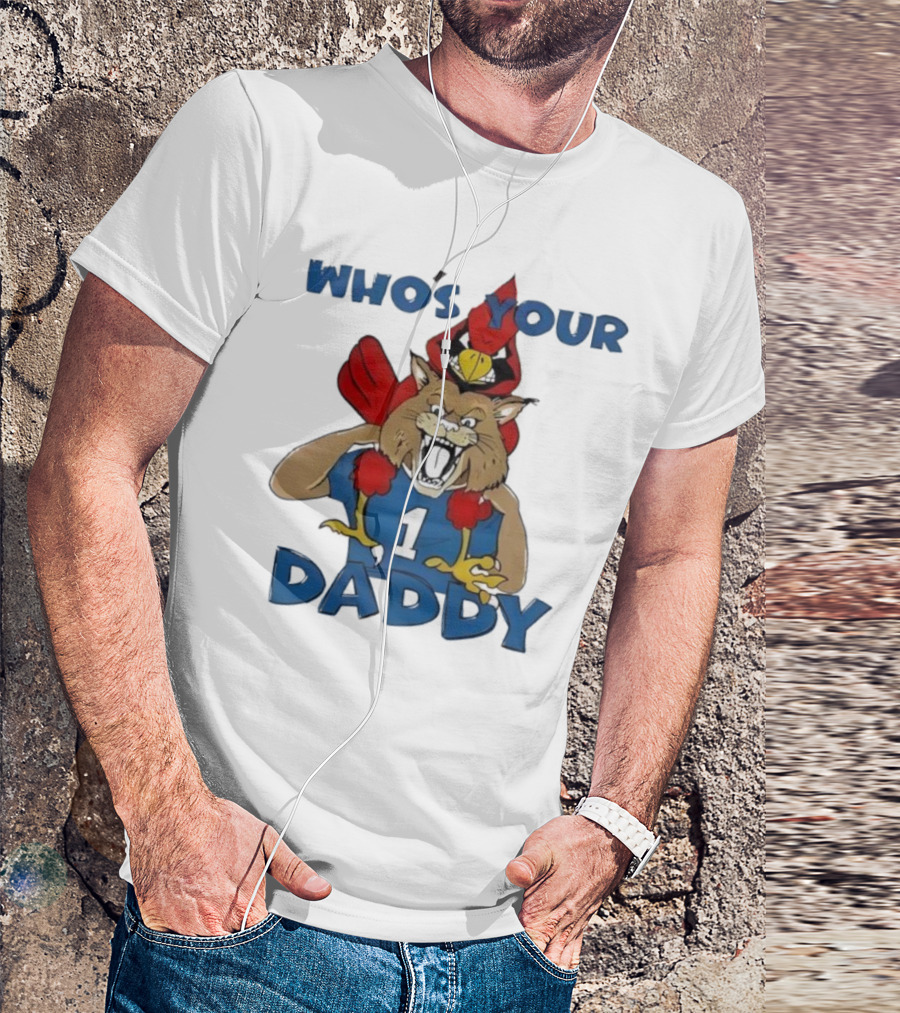 Kentucky Wildcats Louisville Cardinals Who's Your Daddy Mascot Rivalry T-Shirt
