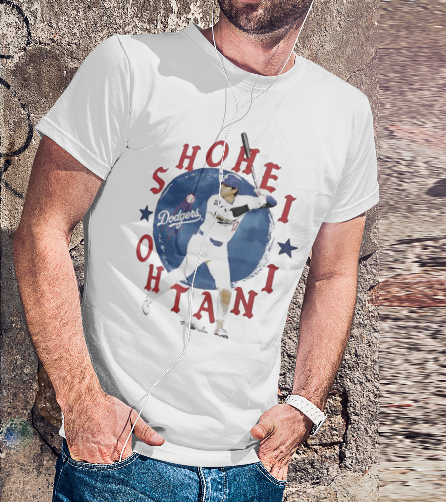 Shohei Ohtani Dodgers Baseball Star Swing Icon T-Shirt