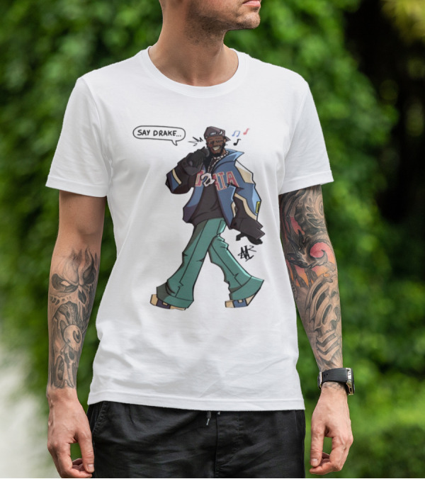 Windandsea Kendrick Lamar Say Drake Illustration T-Shirt