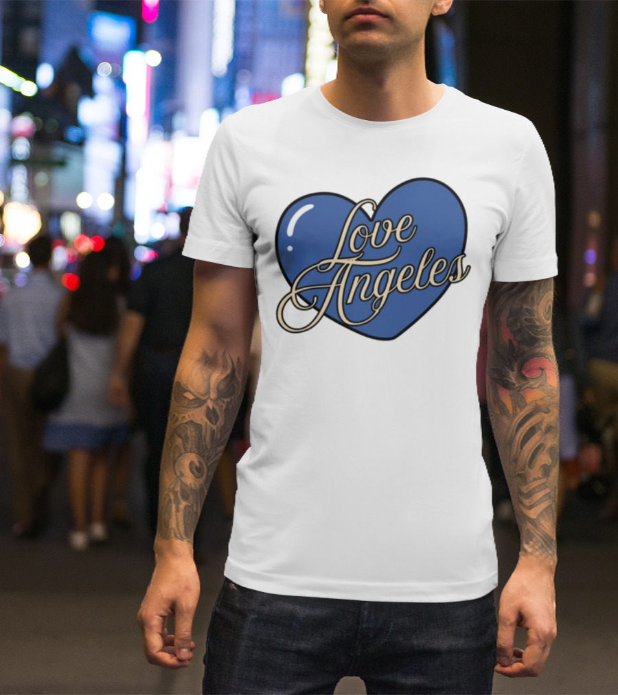 Bffs & Babes Love Angeles Heart Design T-Shirt