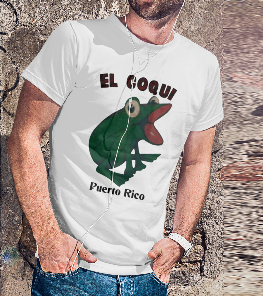 El Coqui Frog Puerto Rico Cultural Icon T-Shirt