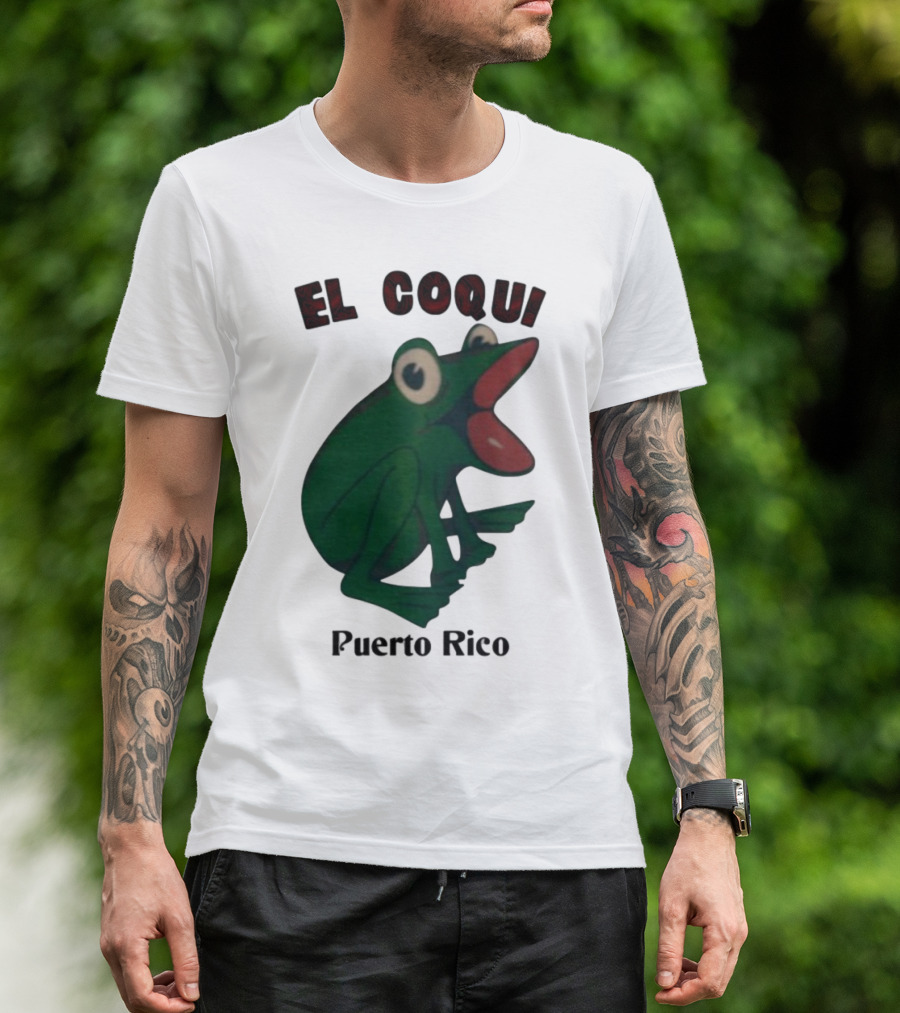 El Coqui Frog Puerto Rico Cultural Icon T-Shirt