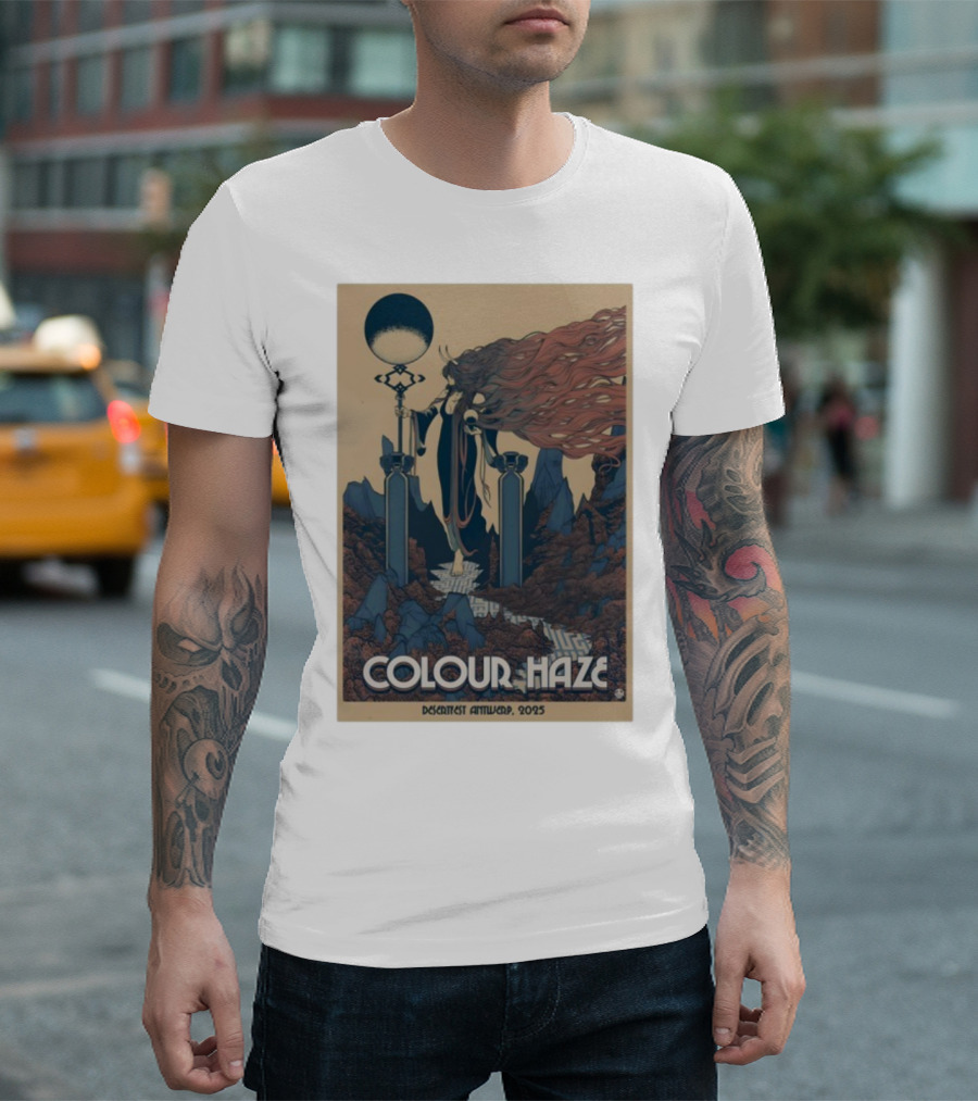 Colour Haze Desertfest Antwerp 2025 Psychedelic Rock Art 10 18 2025 T-Shirt