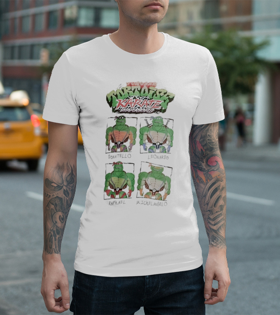 Super Tortoise Karate Donatello Leonardo Raphael Michelangelo T-Shirt