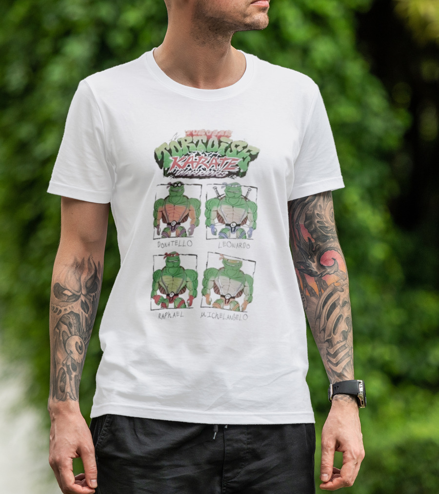 Super Tortoise Karate Donatello Leonardo Raphael Michelangelo T-Shirt