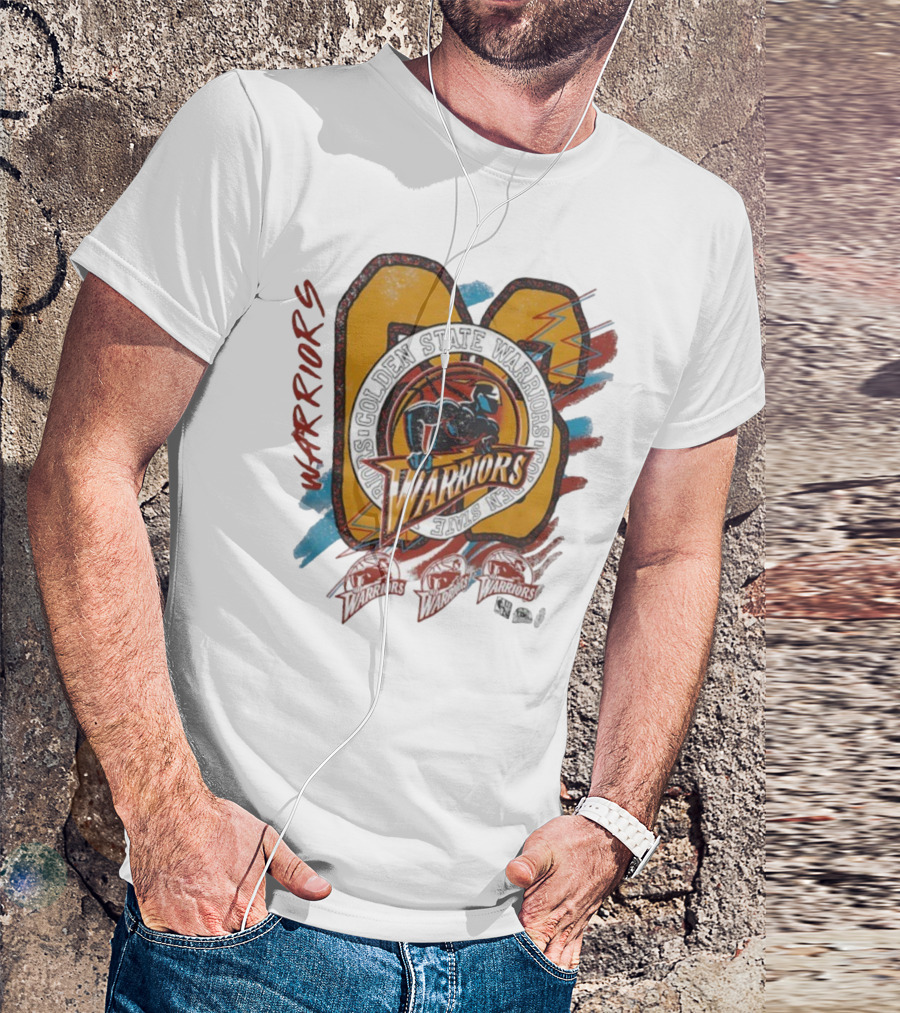 Golden State Warriors Vintage Basketball Warrior Emblem T-Shirt