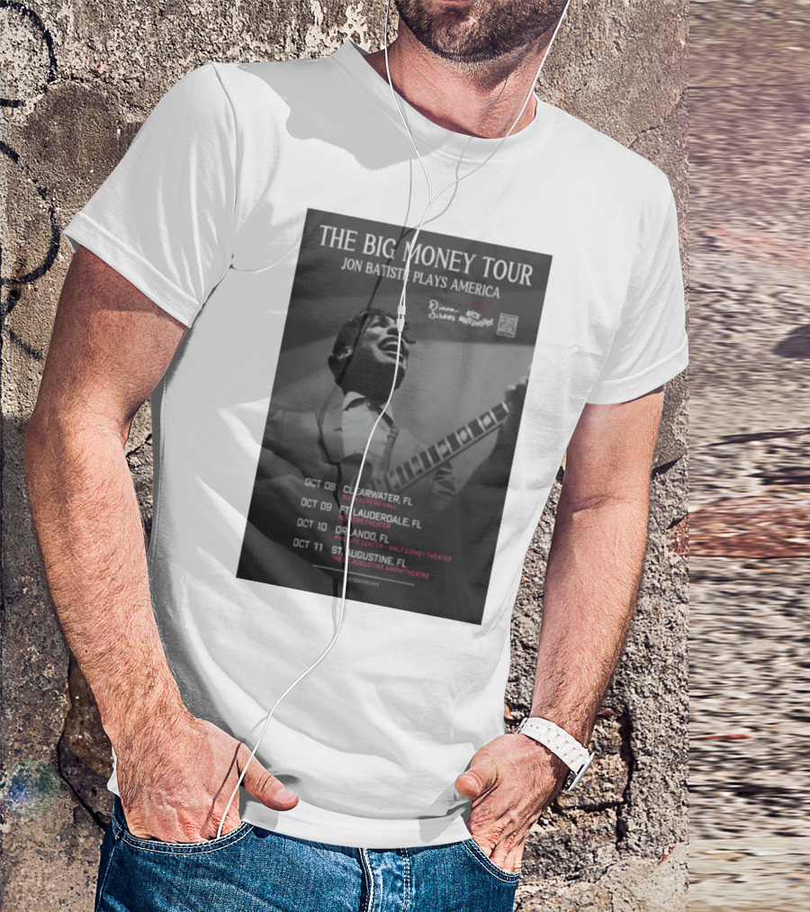 The Big Money Tour Jon Batiste Plays America October 2025 Florida Concert Dates T-Shirt
