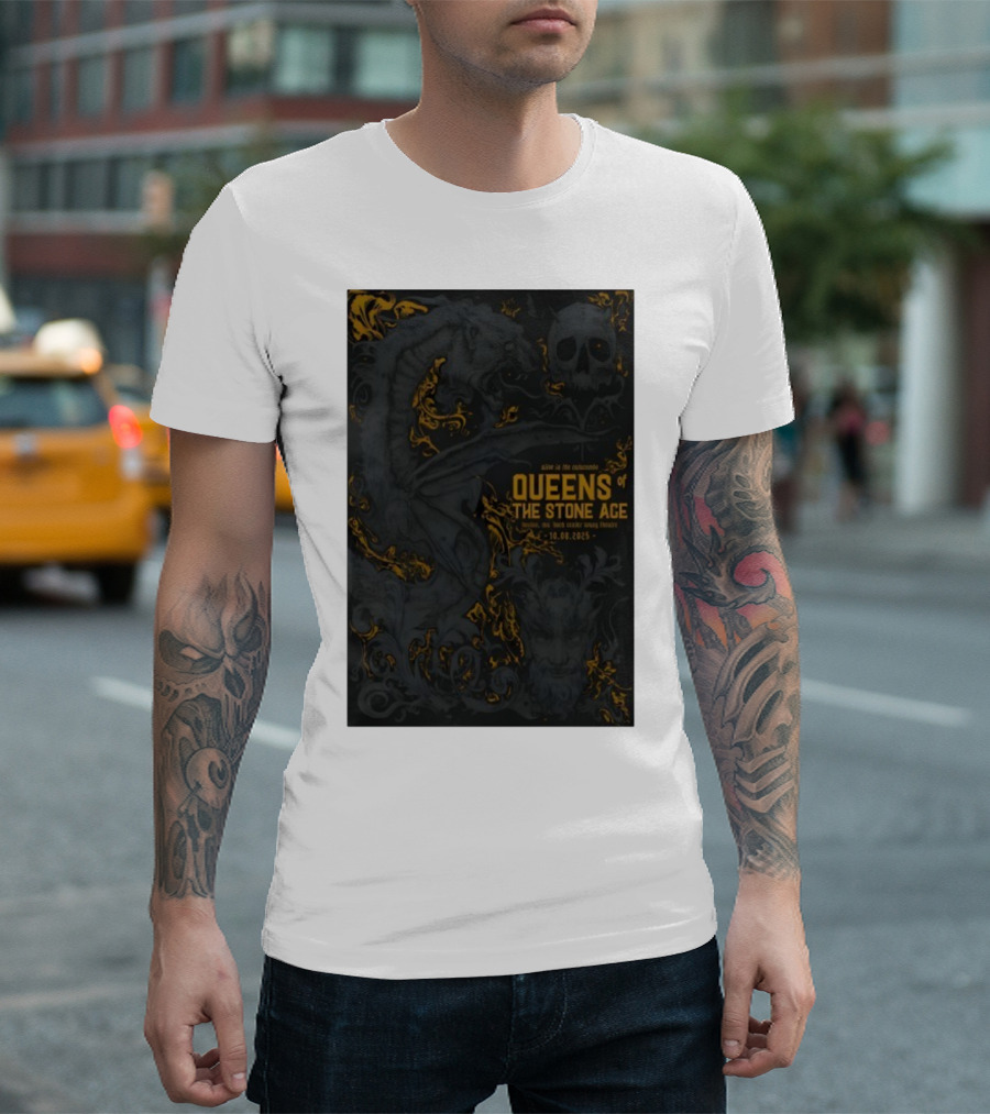 Queens Of The Stone Age Concert Boch Center Wang Theatre Boston Oct 08 2025 T-Shirt