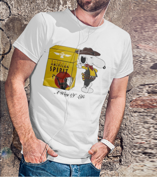 Snoopy Cowboy Natural American Spirit A Way Of Life T-Shirt