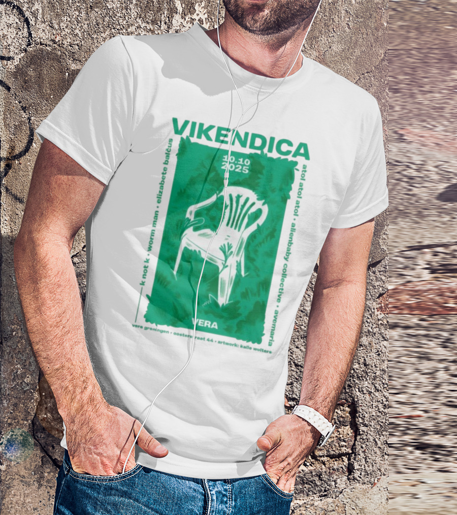 Vikendica 10.10.2025 Vera Chair Illustration In Greenery T-Shirt