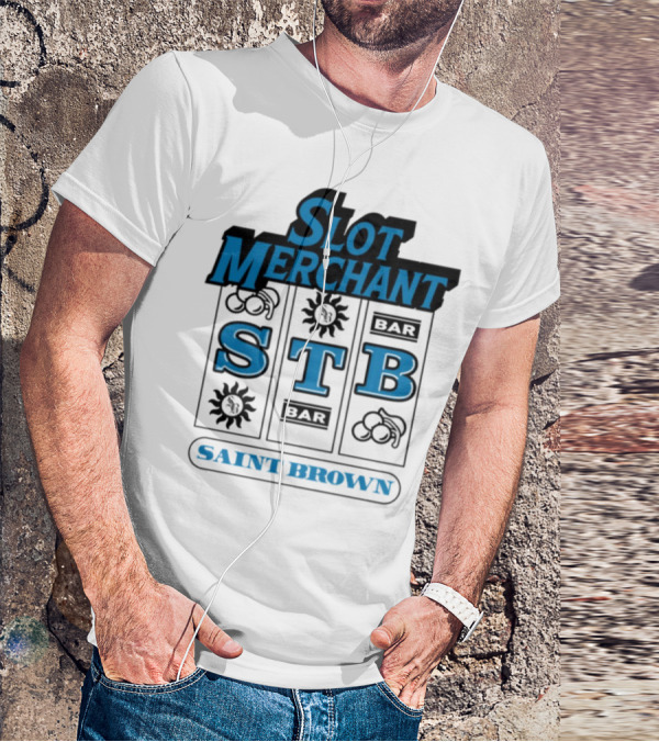 Slot Merchant STB Saint Brown Slot Machine T-Shirt