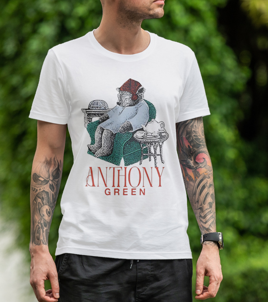 Anthony Green Bear Cozy Sleepy Time Scene T-Shirt