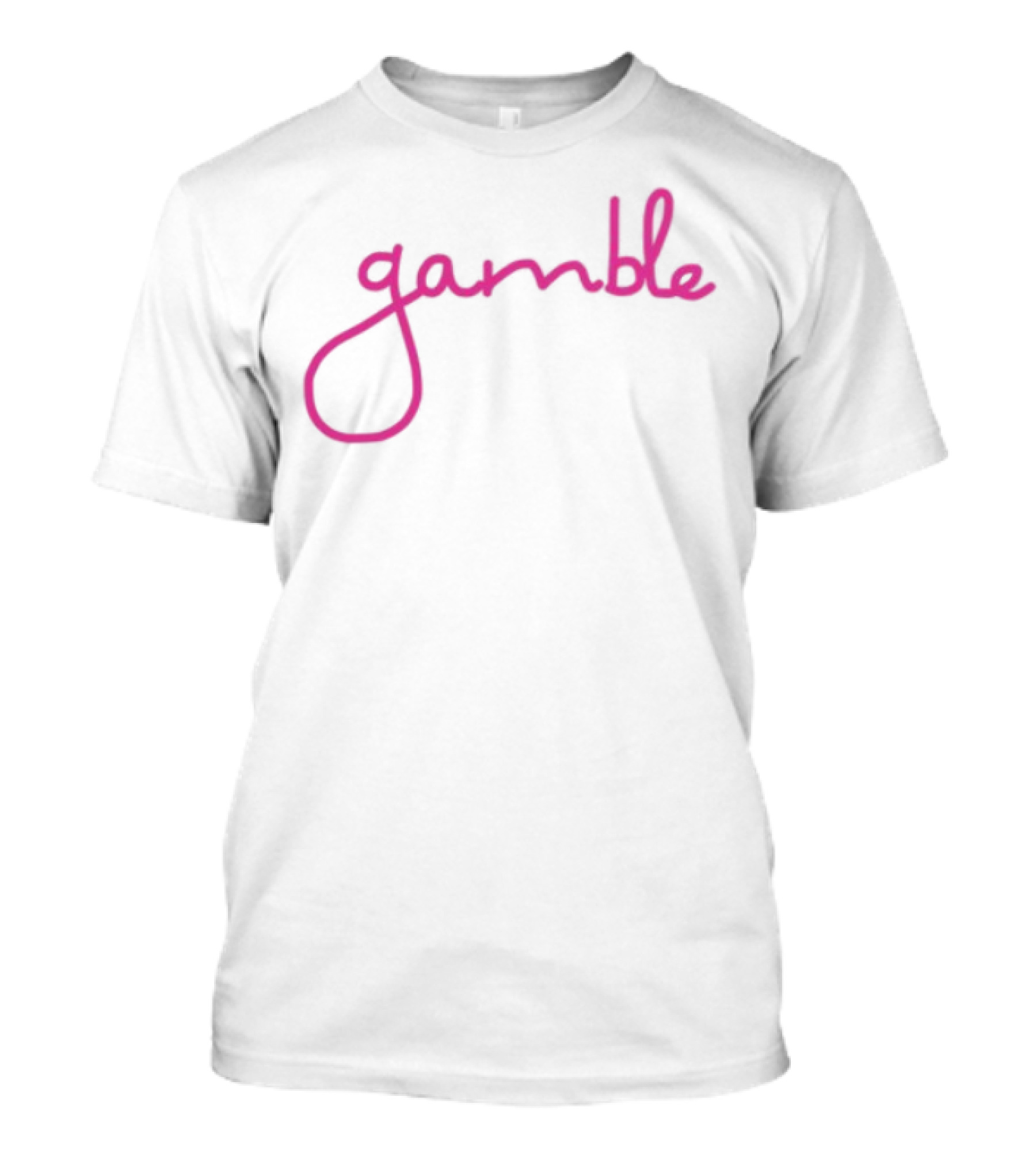 Fuchsia Gamble Script T-Shirt