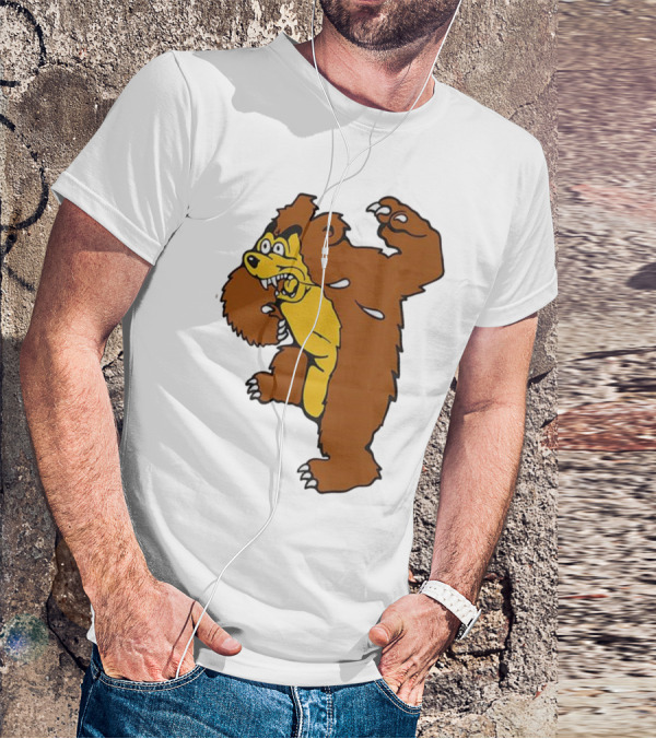 Montana Grizzlies Retro Monety Mascot Bear T-Shirt