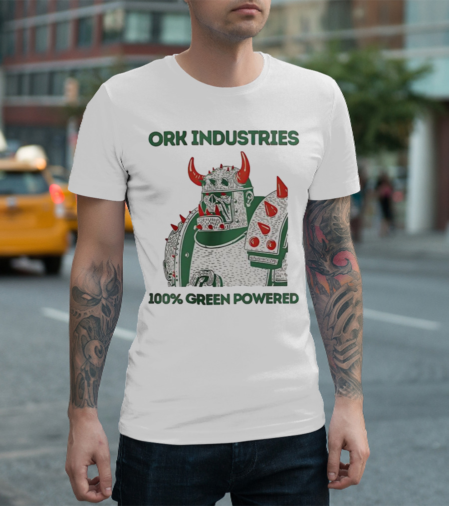 ORK Industries 100% Green Powered Orc Character Warrior T-Shirt