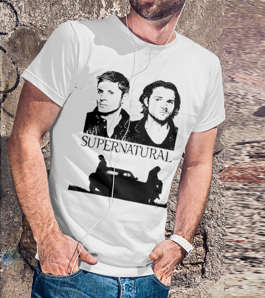 Sam And Dean Winchester Supernatural Impala Duo T-Shirt