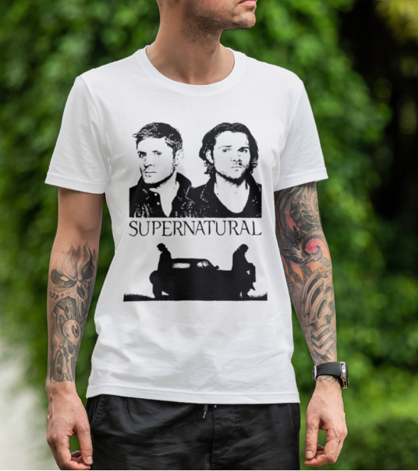 Sam And Dean Winchester Supernatural Impala Duo T-Shirt
