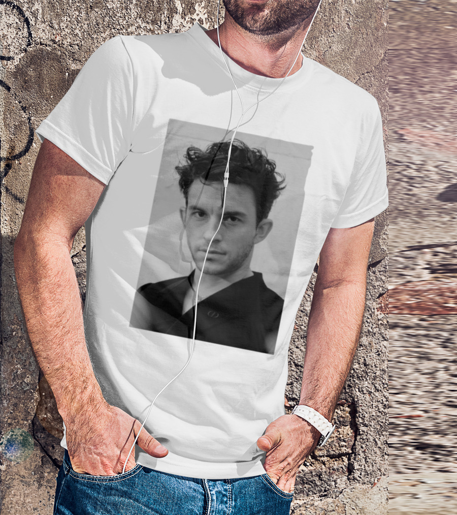 Jonathan Bailey Black And White Photography Portrait T-Shirt