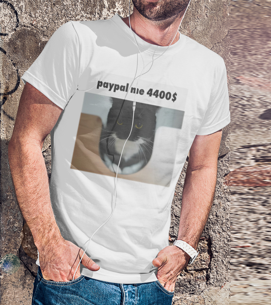 Paypal Me 4400$ Black Cat T-Shirt
