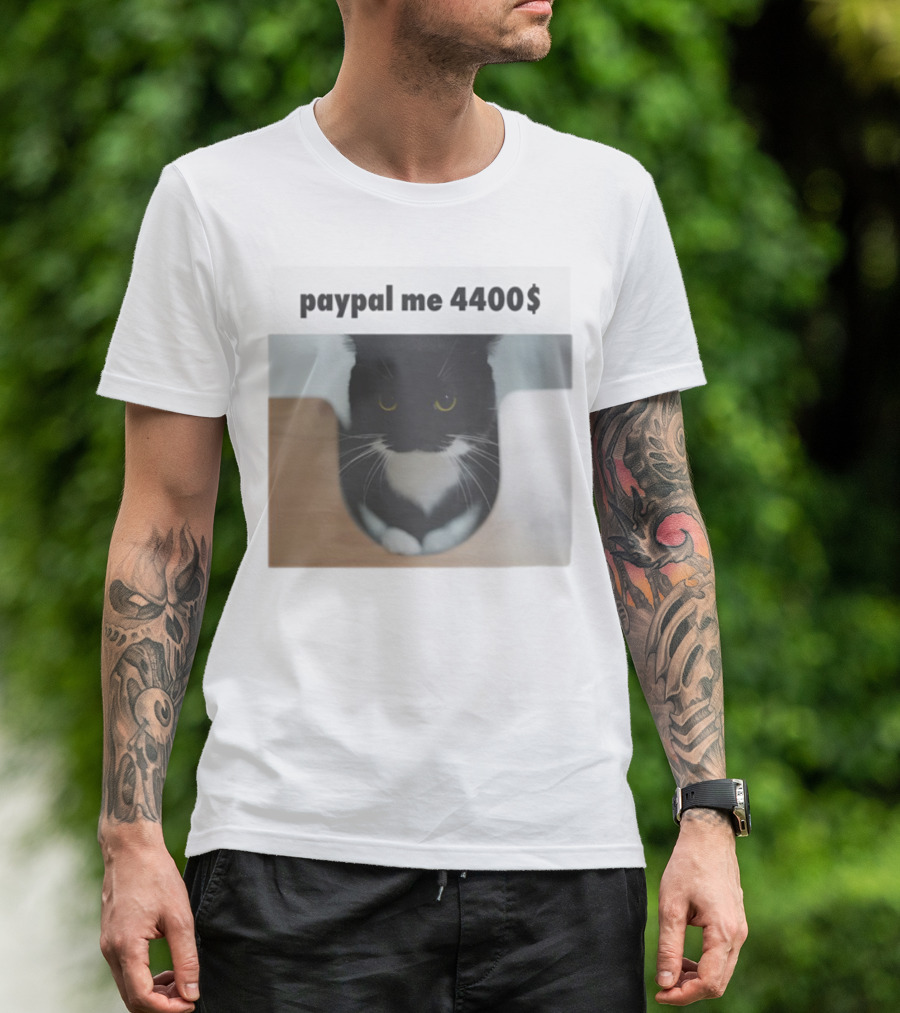 Paypal Me 4400$ Black Cat T-Shirt