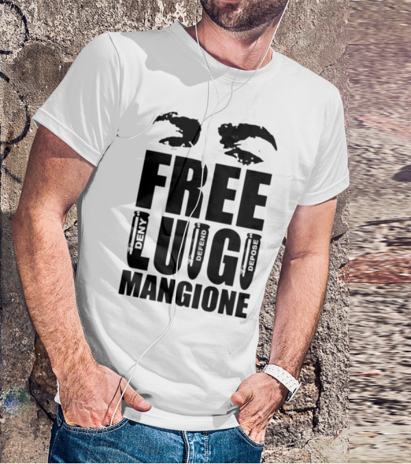 Free Luigi Mangione Crab Claws Deny Defend Depose T-Shirt