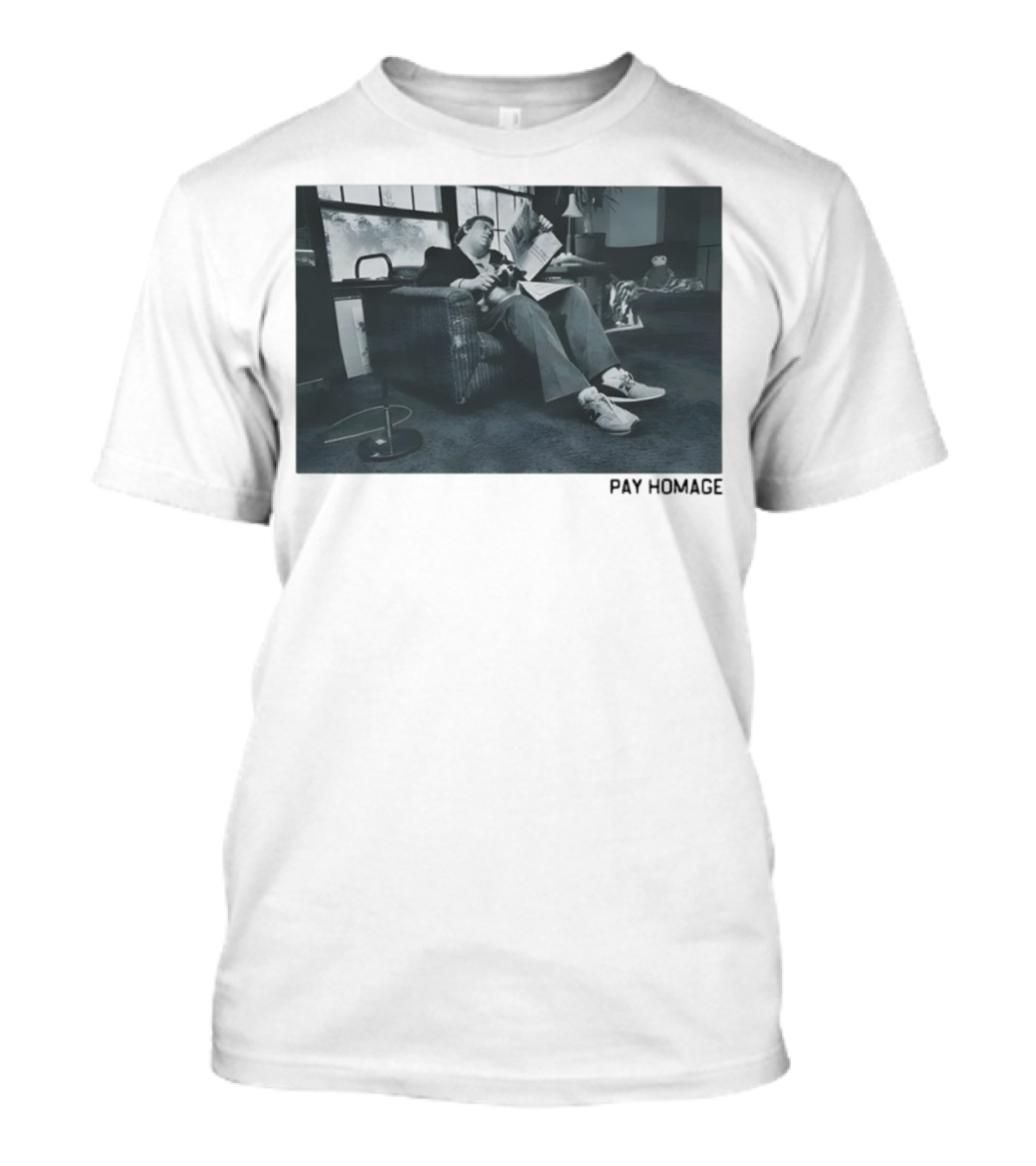 John Candy Relaxing In Comfy Chair Reading In Classic Setting T-Shirt