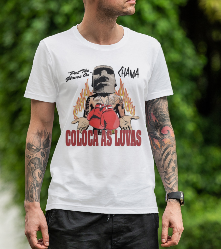 "Coloca As Luvas Put The Gloves On Flame Boxing" T-Shirt