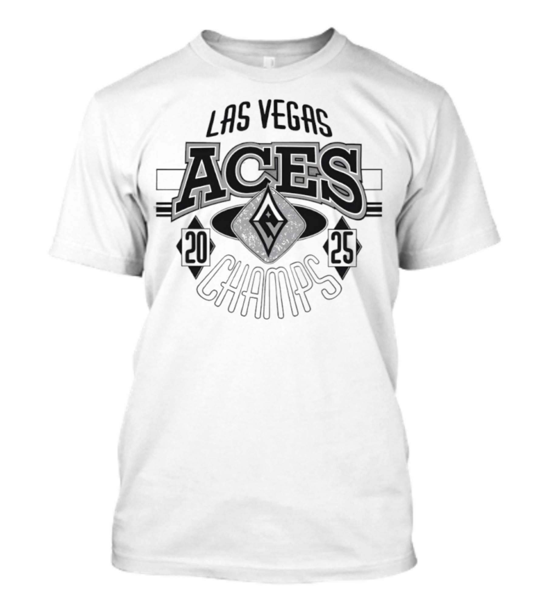 Las Vegas Aces 2025 Champs Logo WNBA Finals Victory Celebration T-Shirt