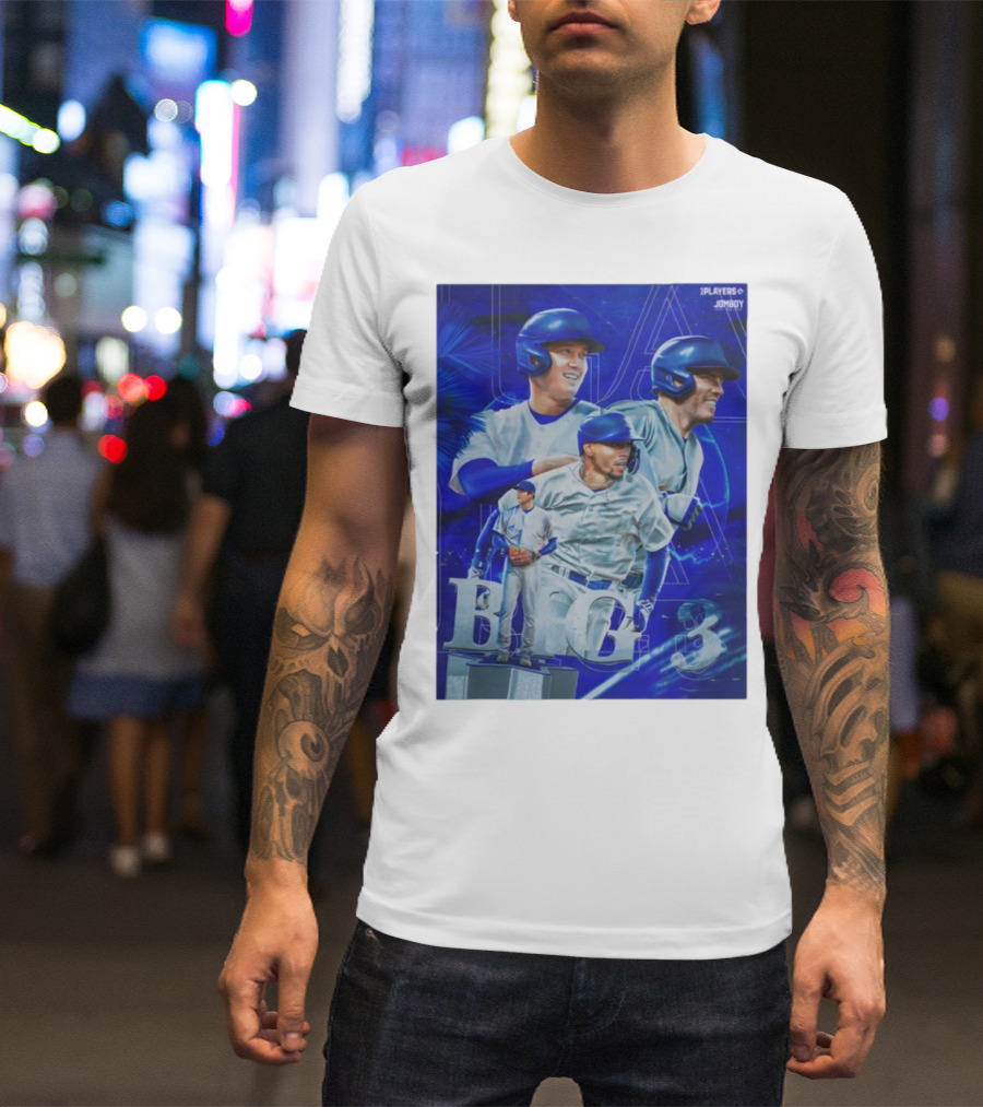 LA Big 3 IPlayers Jomboy Baseball Theme T-Shirt
