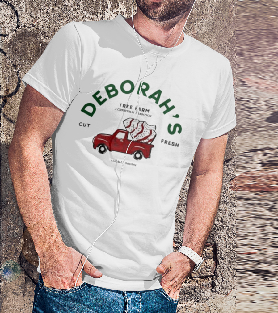 Deborah’s Tree Farm A Christmas Tradition Cut Fresh Locally Grown Holiday Truck T-Shirt