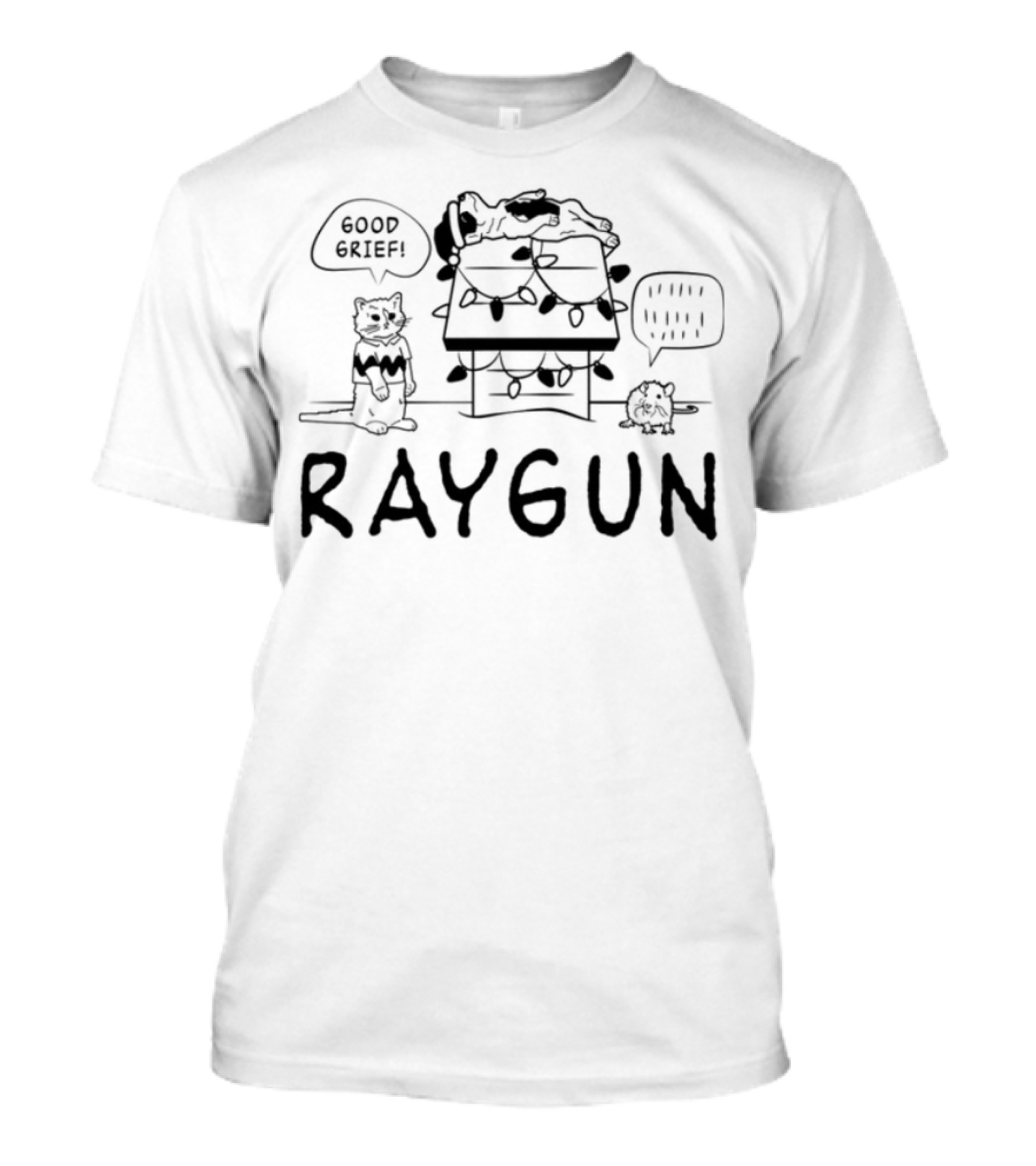Raygun Good Grief Light-Up Holiday Ugly House T-Shirt