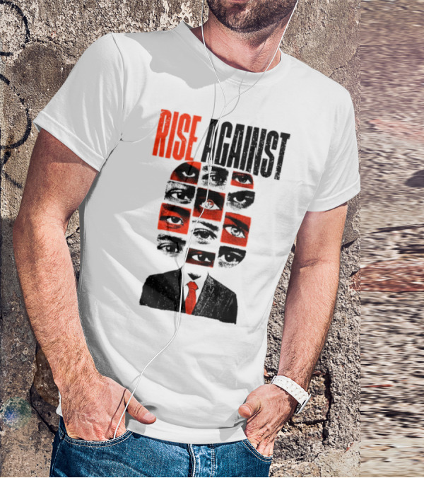 Rise Against Big Brother Surveillance Eyes Suit T-Shirt