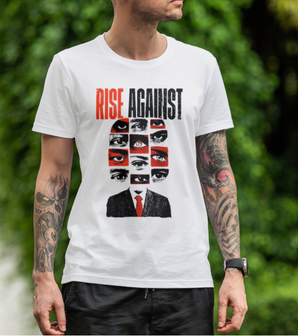 Rise Against Big Brother Surveillance Eyes Suit T-Shirt