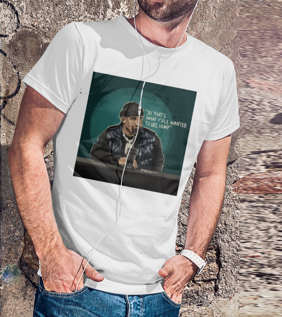 "So That's What Y'all Wanted To See Huh Microphone Interview Moment" T-Shirt