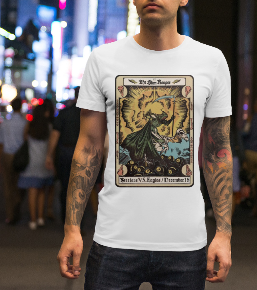 The Slim Reaper Steelers VS Eagles December 15 T-Shirt