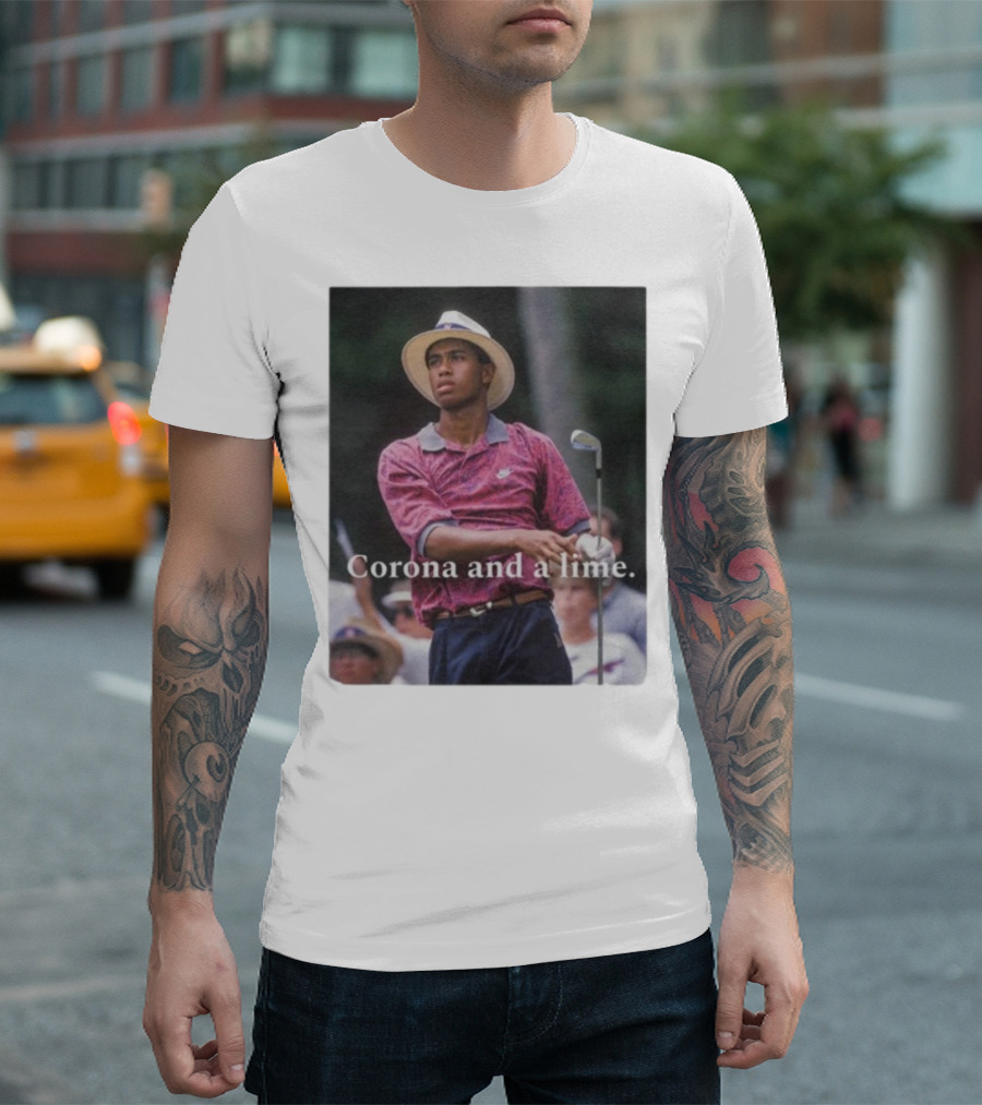 Corona And A Lime Golf Legend Iconic Style T-Shirt