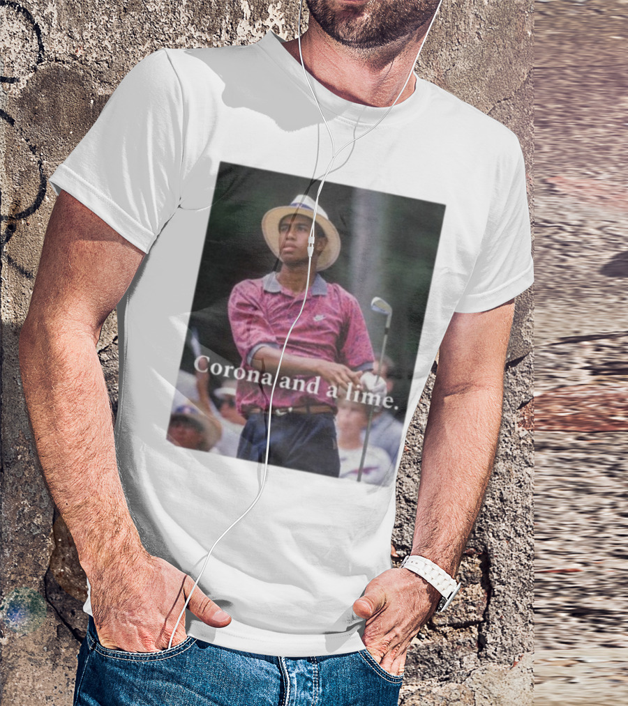 Corona And A Lime Golf Legend Iconic Style T-Shirt