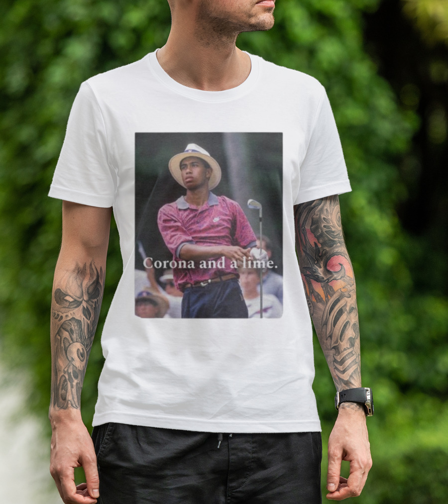 Corona And A Lime Golf Legend Iconic Style T-Shirt